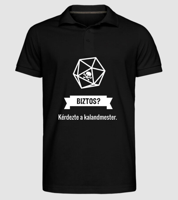  minta fekete pólón