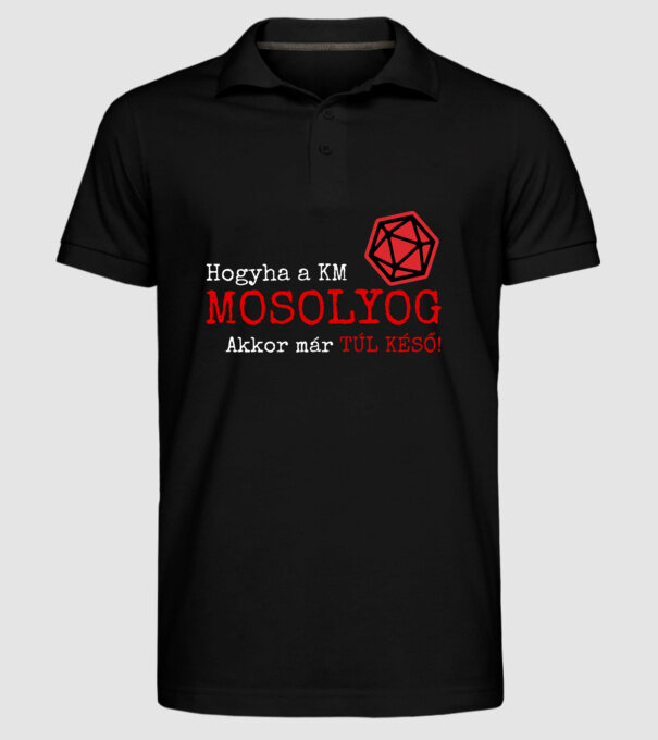  minta fekete pólón