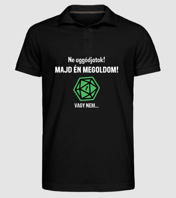  minta fekete pólón