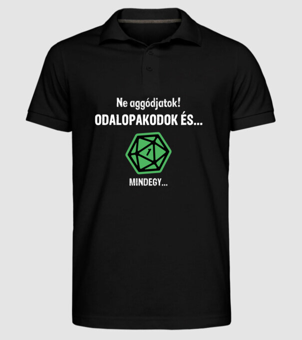  minta fekete pólón