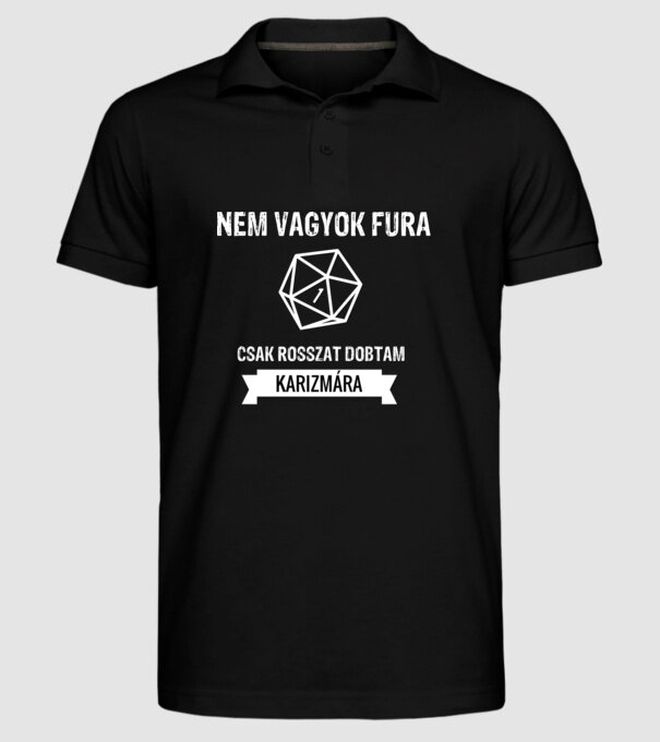  minta fekete pólón