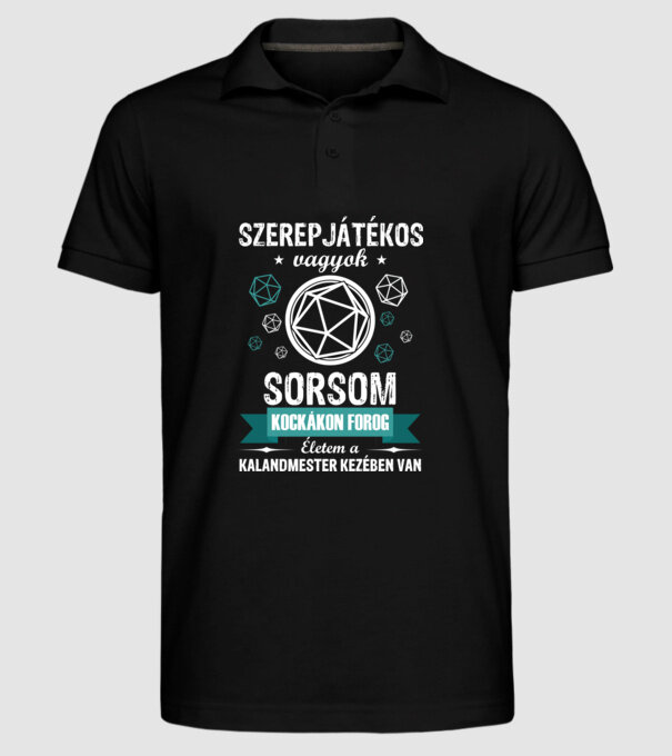  minta fekete pólón