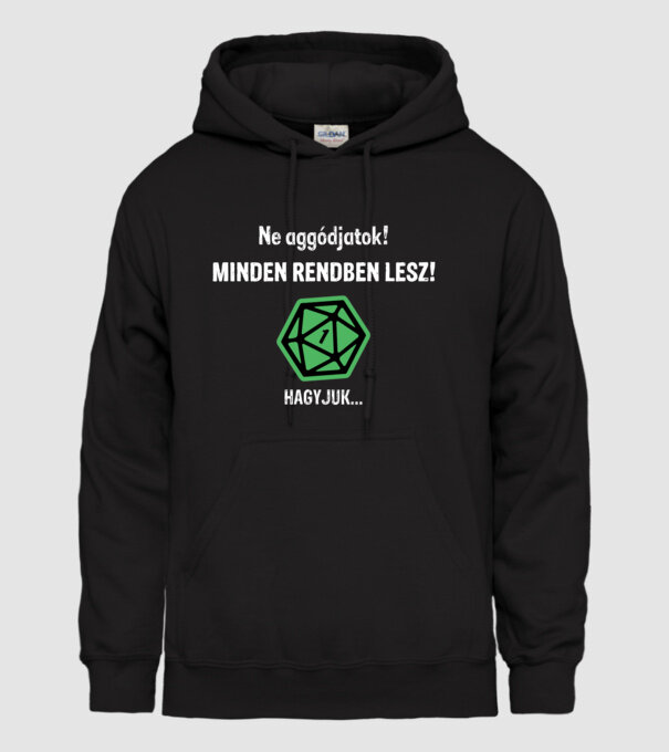  minta fekete pólón